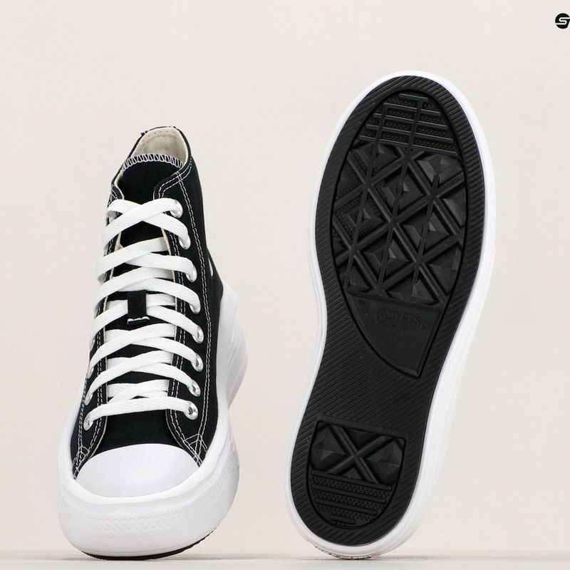 Converse női tornacipő Chuck Taylor All Star Move Platform Hi fekete/természetes elefántcsont/fehér 9