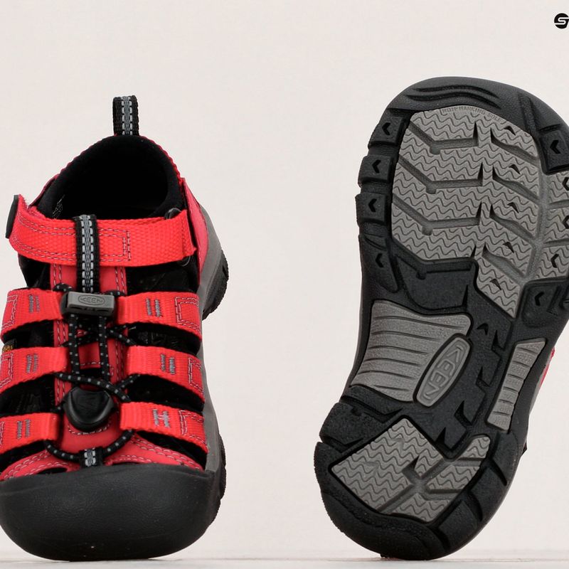 KEEN Newport H2 szalag piros/gargoyle gyermek szandálok 8