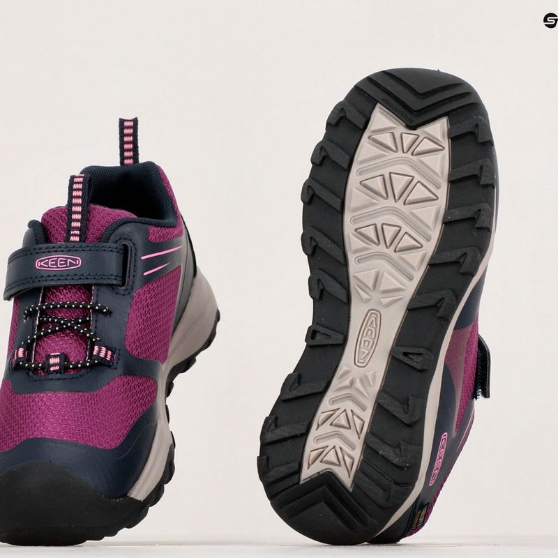 KEEN Wanduro Low WP gyermek túrabakancs sky captain/charisma 9