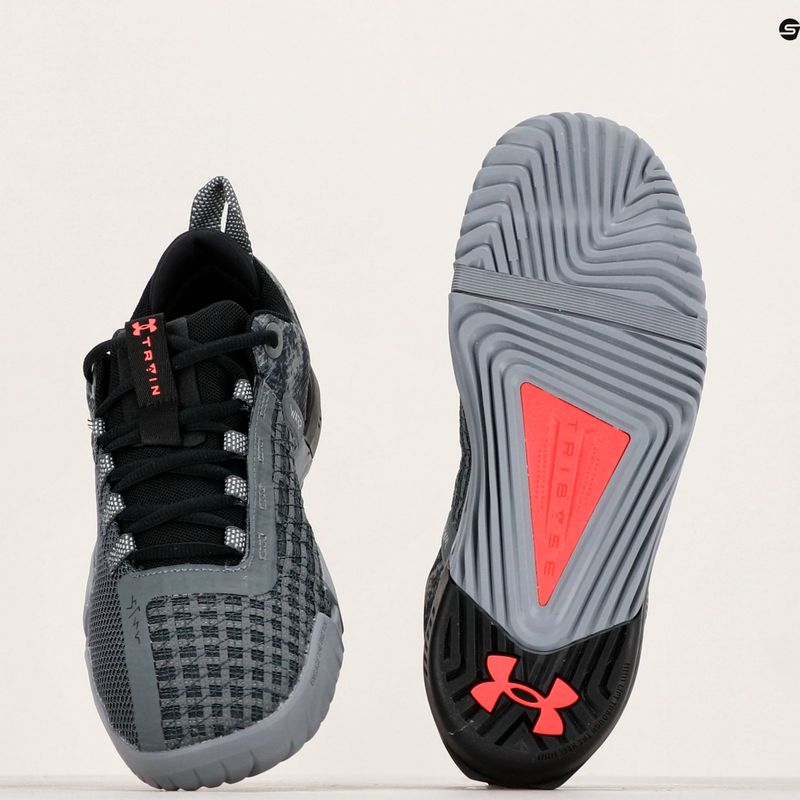 férfi edzőcipő Under Armour TriBase Reign 6 gray void/pitch gray/rush red 14