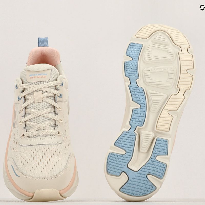 női cipő SKECHERS D'Lux Walker 2.0 Daisy Doll beige/mesh/pink/blue 8