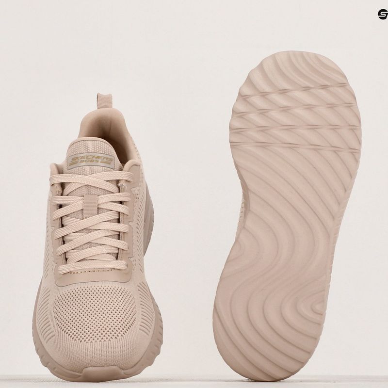 női cipő SKECHERS Bobs Squad Chaos Face Off beige 8