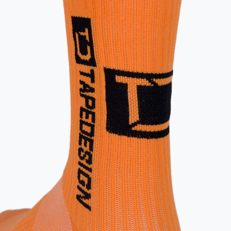 Labdarúgó zokni Tapedesign csúszásgátló narancssárga 3