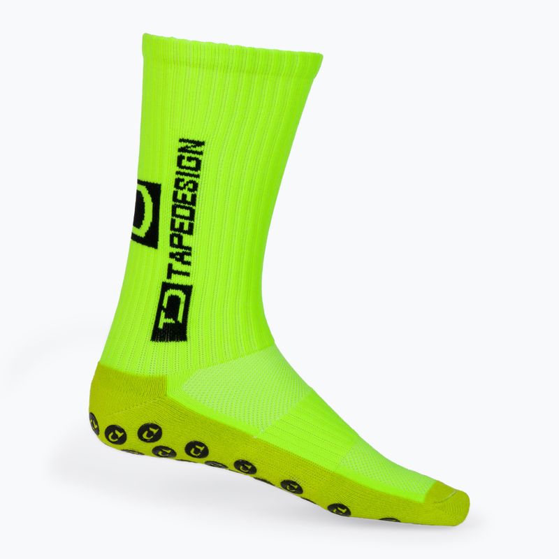 Futball zokni Tapedesign csúszásgátló sárga 2