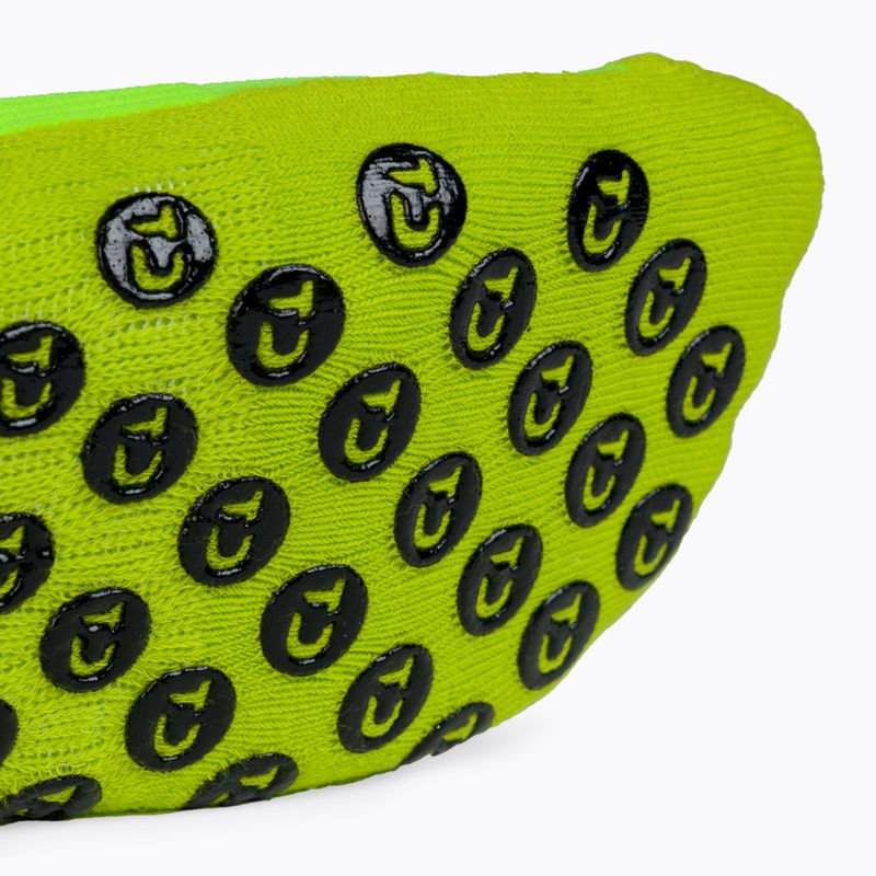 Futball zokni Tapedesign csúszásgátló sárga 5