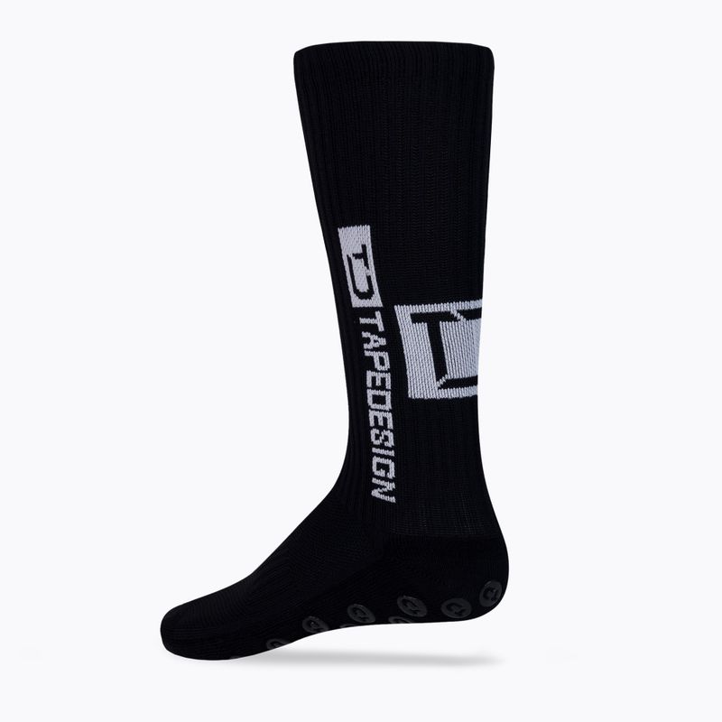 Férfi futball zokni Tapedesign csúszásgátló fekete TAPEDESIGN BLACK 2