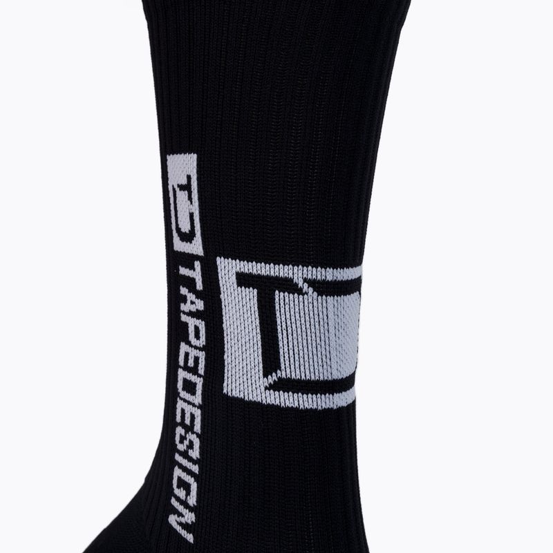 Férfi futball zokni Tapedesign csúszásgátló fekete TAPEDESIGN BLACK 3