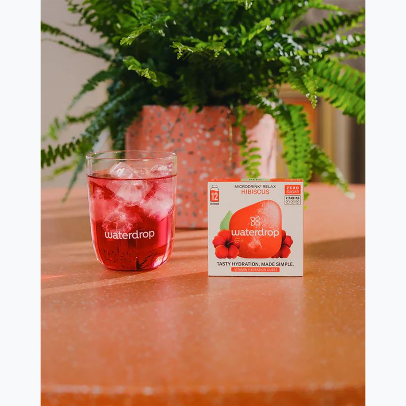 Izotóniás ital waterdrop Microdrink Relax 12 kocka hibiszkusz akerola 3