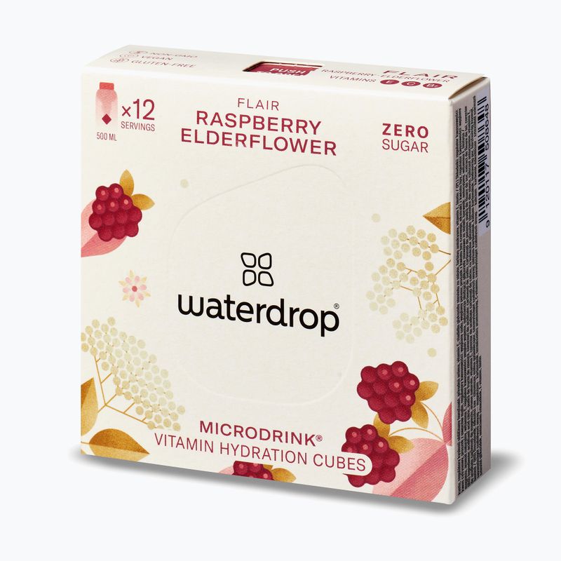 Izotóniás ital waterdrop Microdrink Flair 12 kocka málna/ bodzavirág 2