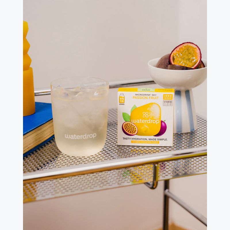 Izotóniás ital waterdrop Microdrink Sky 12 kocka málna maracuja gyümölcs 5