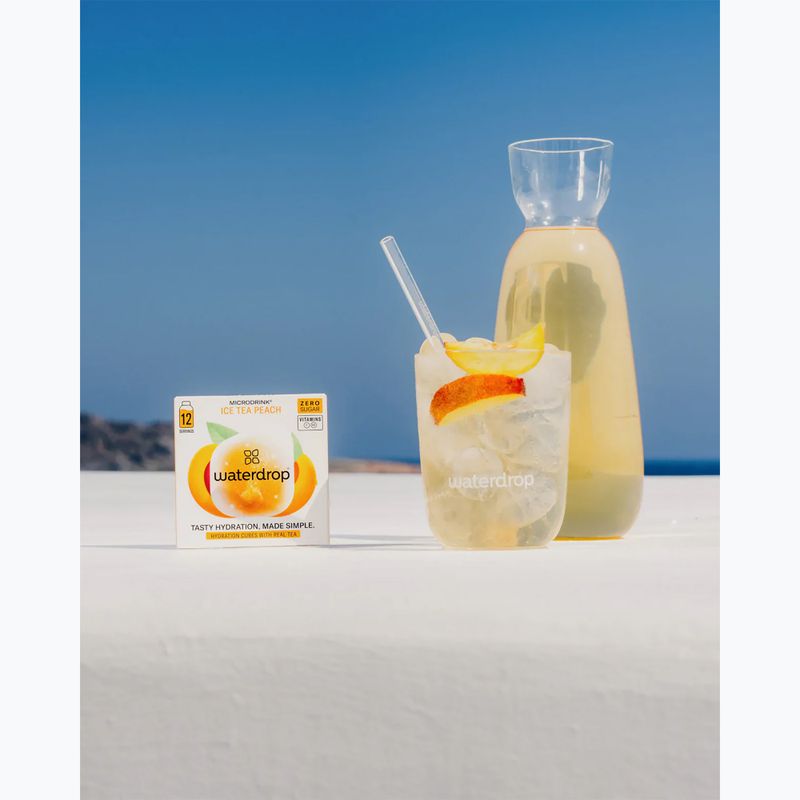 Waterdrop rehidratáló ital Microdrink Ice Tea 12 kocka barack 3
