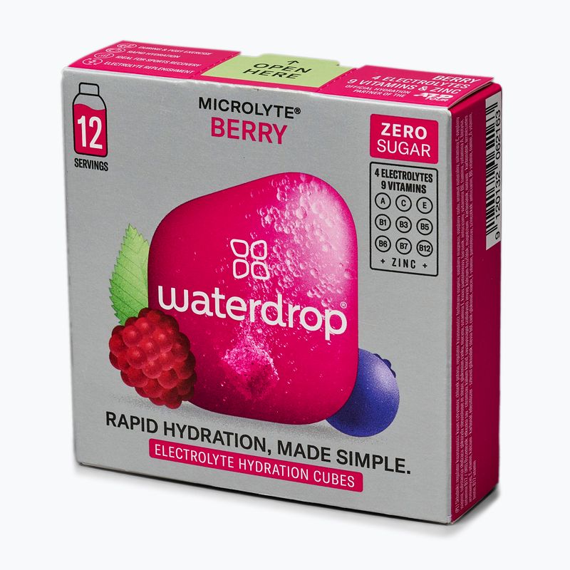 Izotóniás ital waterdrop Microlyte 12 bogyós gyümölcsös kocka 3