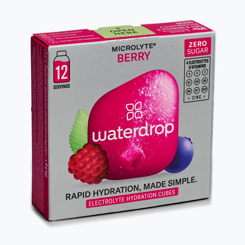 Izotóniás ital waterdrop Microlyte 12 bogyós gyümölcsös kocka 4