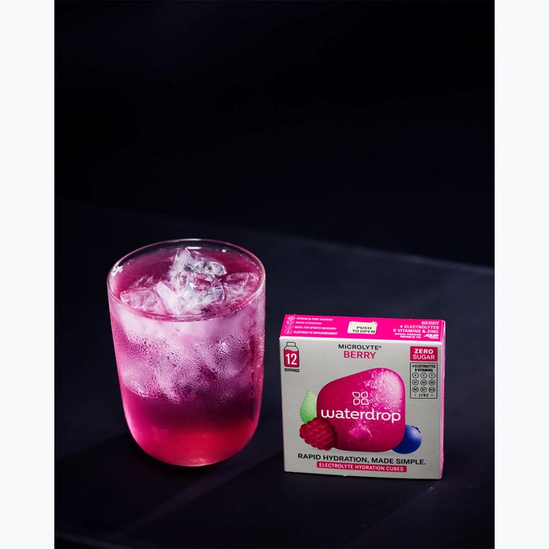 Izotóniás ital waterdrop Microlyte 12 bogyós gyümölcsös kocka 8