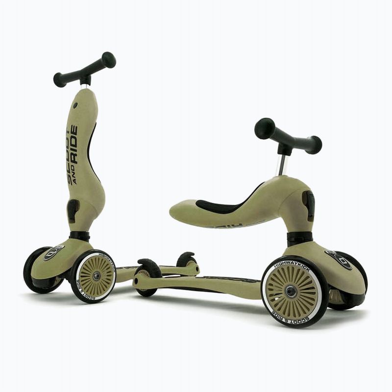Hulajnoga trójkołowa dziecięca Scoot & Ride Highwaykick 1 Lifestyle olive 2