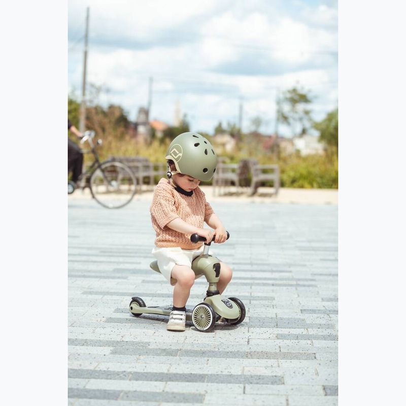 Hulajnoga trójkołowa dziecięca Scoot & Ride Highwaykick 1 Lifestyle olive 10