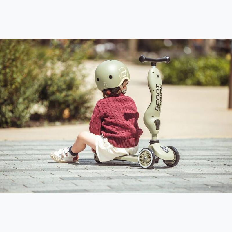 Hulajnoga trójkołowa dziecięca Scoot & Ride Highwaykick 1 Lifestyle olive 12