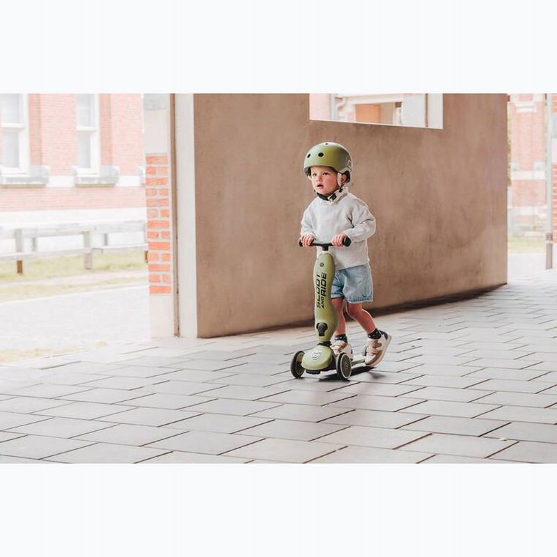 Hulajnoga trójkołowa dziecięca Scoot & Ride Highwaykick 1 Lifestyle olive 14