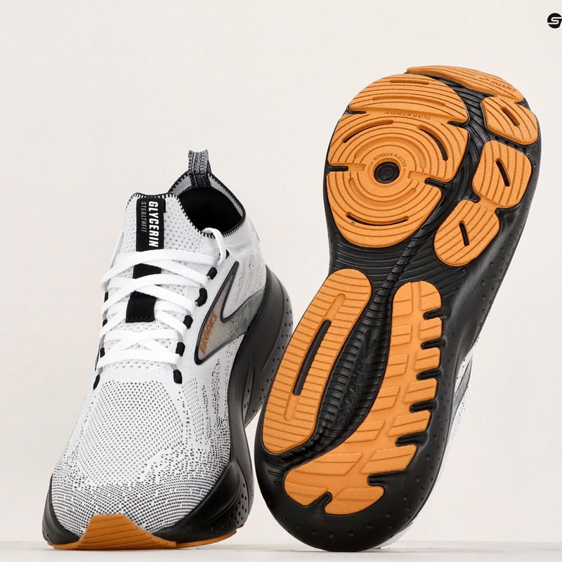 Férfi futócipő  Brooks Glycerin StealthFit 21 white/grey/black 12