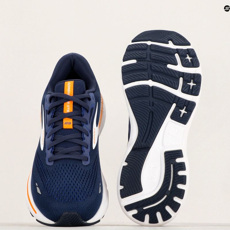 Férfi futócipő  Brooks Adrenaline GTS 23 peacoat/ultramarina/orange 12