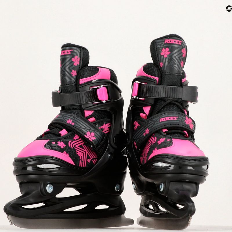 Roces Jokey Ice 3.0 lány gyermek korcsolya fekete/rózsaszín 9
