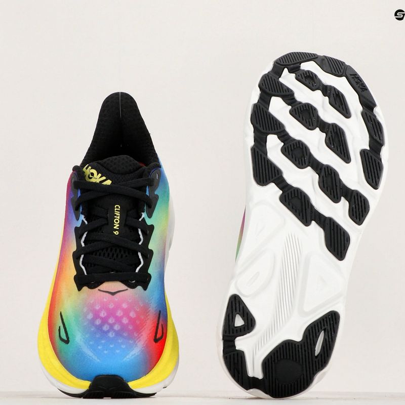 női futócipő  HOKA Clifton 9 black/multi 12