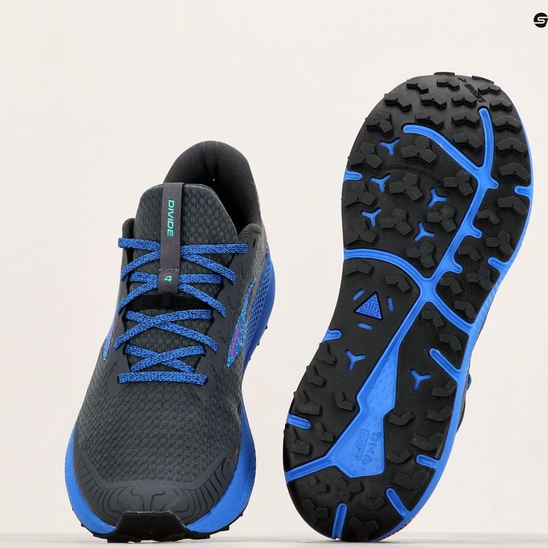 Férfi futócipő  Brooks Divide 4 ebony/black/victoria blue 12