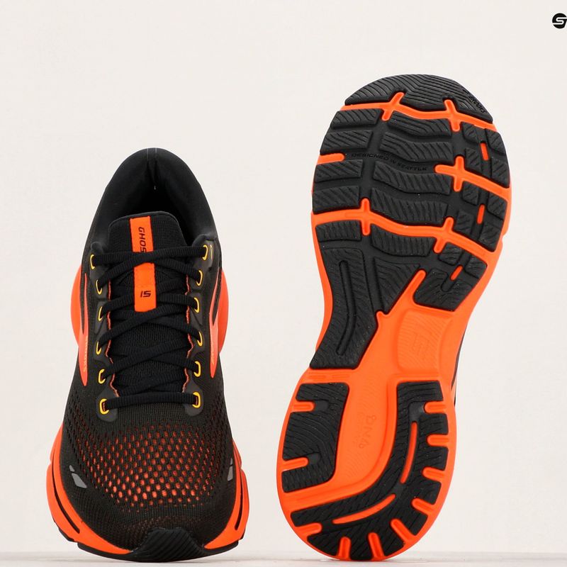 Férfi futócipő  Brooks Ghost 15 black/yellow/red 12