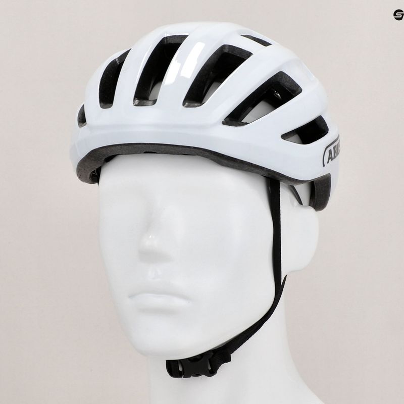 kerékpáros sisak ABUS PowerDome MIPS shine white 9