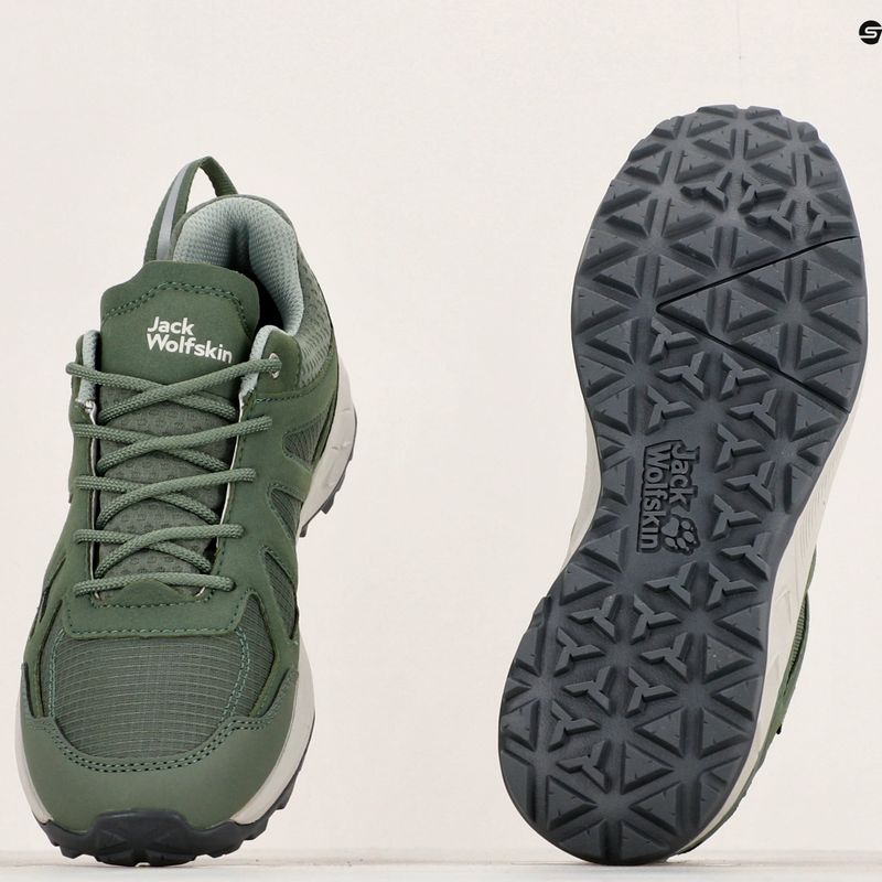 Női túracipő  Jack Wolfskin Woodland 2 Texapore hedge green 10