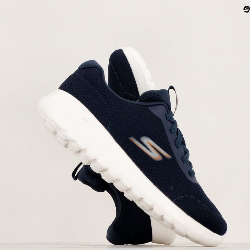 Férfi SKECHERS Go Walk Max Midshore navy/fehér/narancs cipő 10