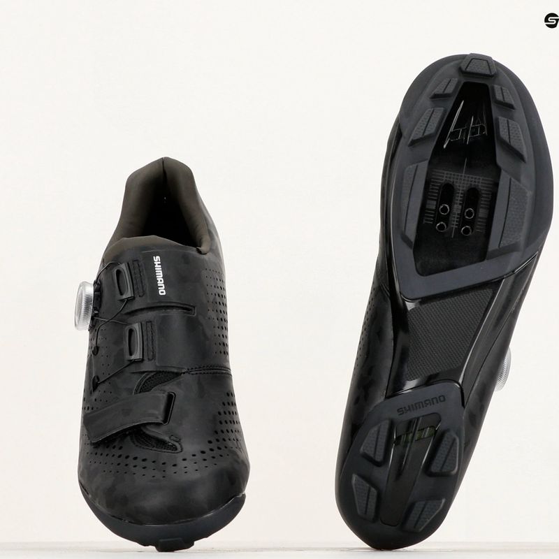 Shimano SH-RX600 férfi gravel cipő fekete 10