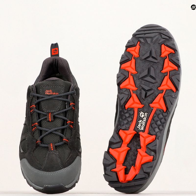 Férfi túracipő  Jack Wolfskin Vojo 3 Texapore Low grey/orange 10