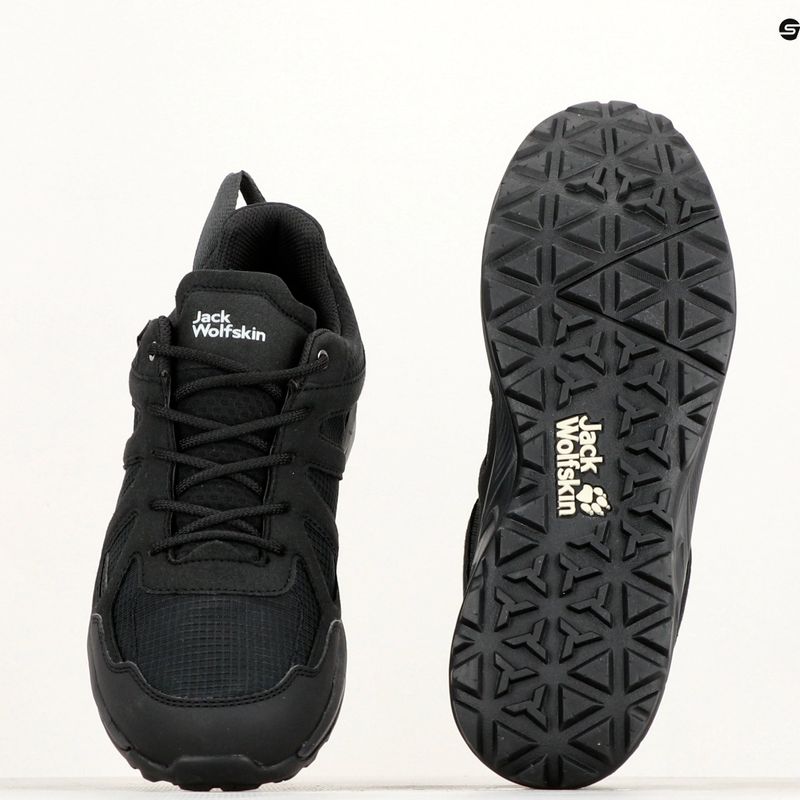 Férfi túracipő  Jack Wolfskin Woodland 2 Texapore Low black 14
