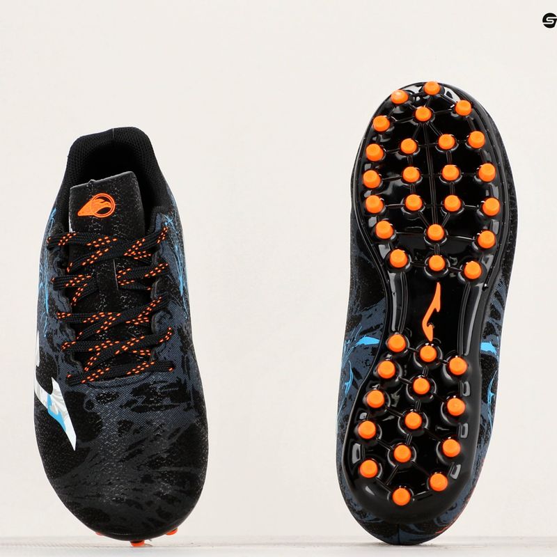Gyermek focicipő Joma Super Copa Jr AG black/turquoise 10