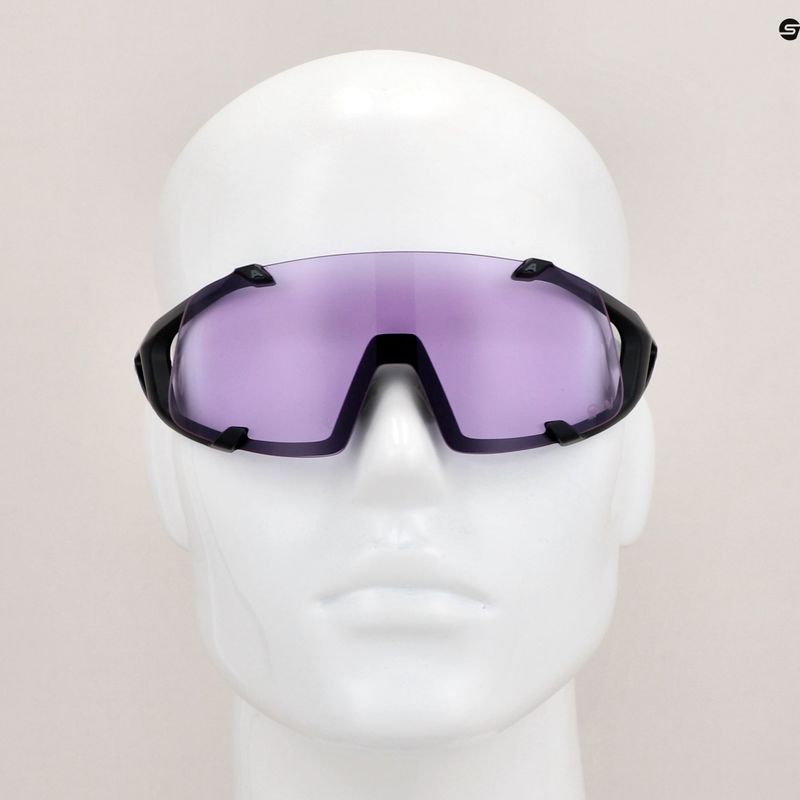 Napszemüveg Alpina Hawkeye Q-Lite V black matt/purple 9