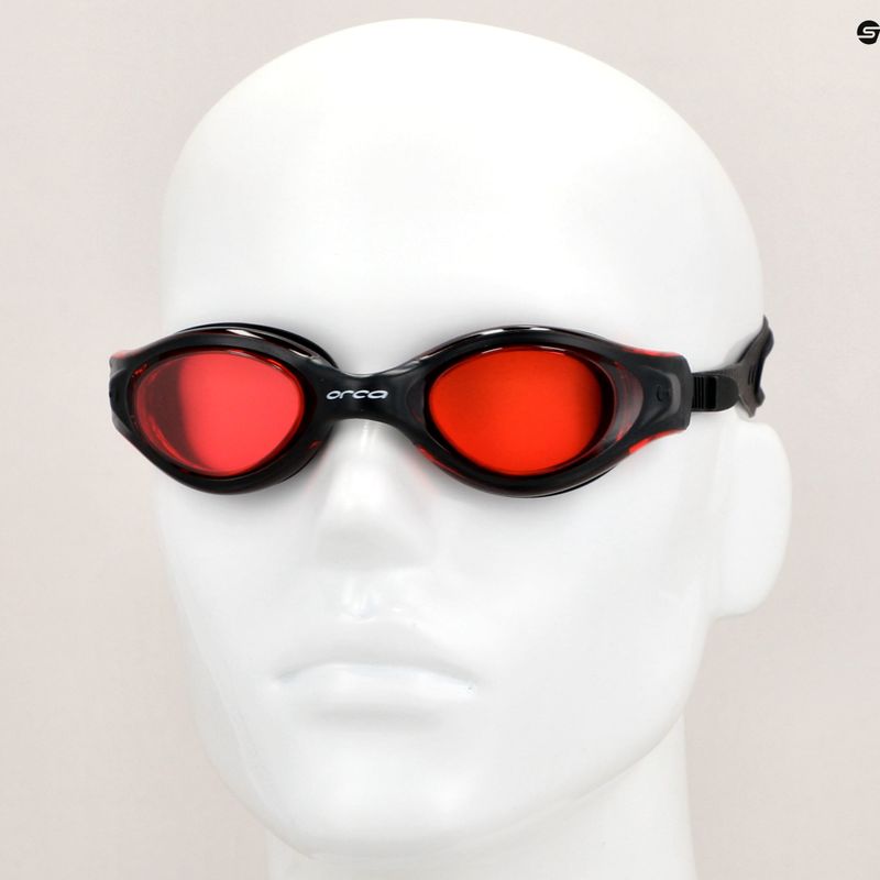 Orca Killa Vision piros/fekete úszószemüveg 8