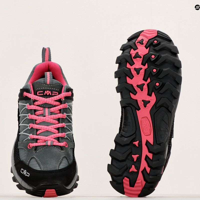 Női trekking cipő CMP Rigel Low grey/fuxia/ice 9