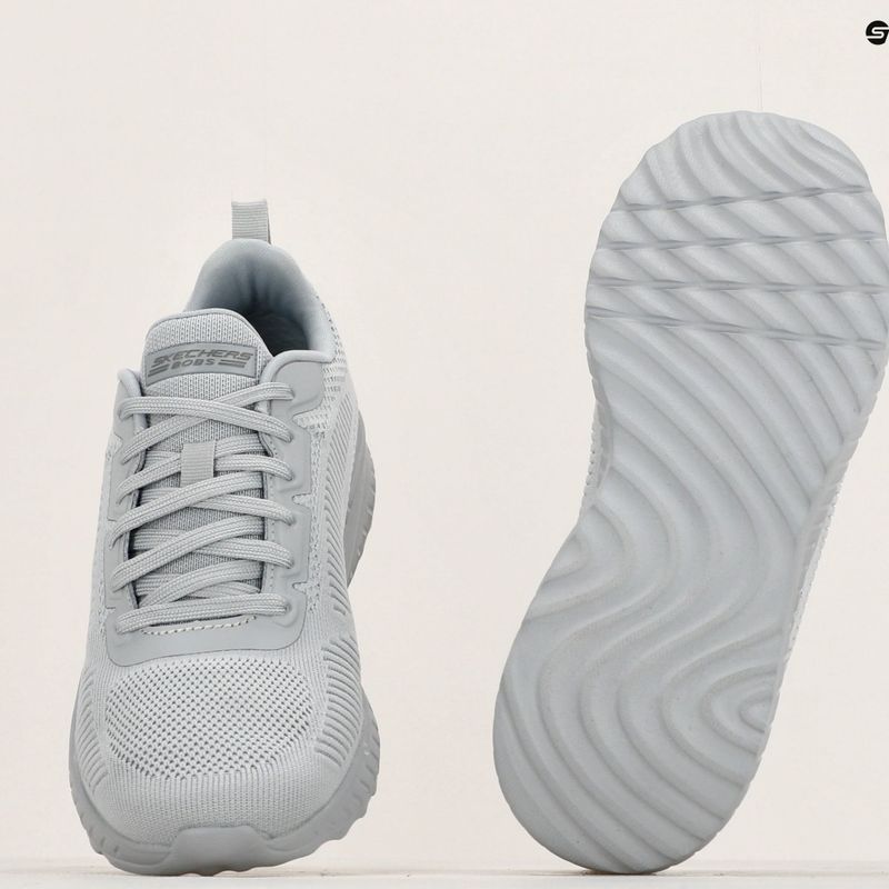 női cipő SKECHERS Bobs Squad Chaos Face Off light gray 10