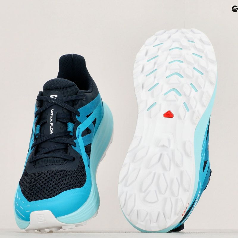 női futócipő Salomon Ultra Flow carbon/peacock blue/white 16