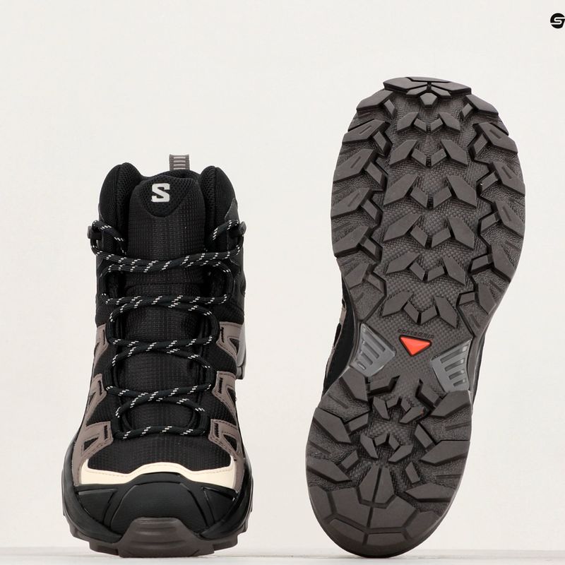 Női túracipő  Salomon X Ultra 360 MID GTX black/plum kitten/shale 9
