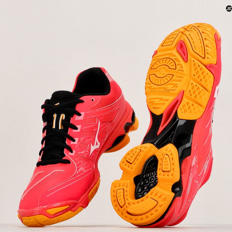 Férfi röplabda cipő Mizuno Wave Voltage radiant red/white/carrot curl 9