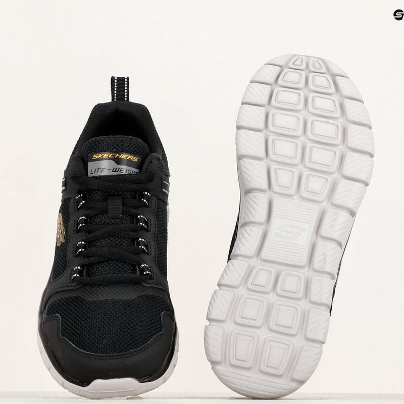 férfi cipő SKECHERS Track Knockhill black/gold 9