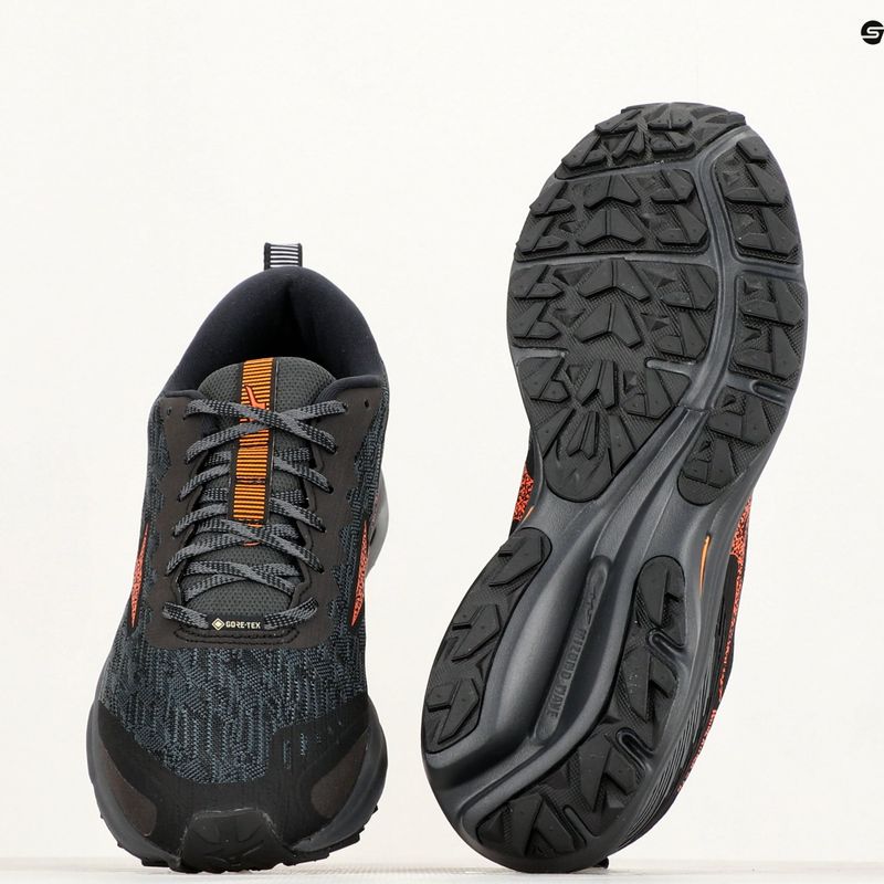 Férfi futócipő Mizuno Wave Rider GTX black/nasturtium/carrot curl 9