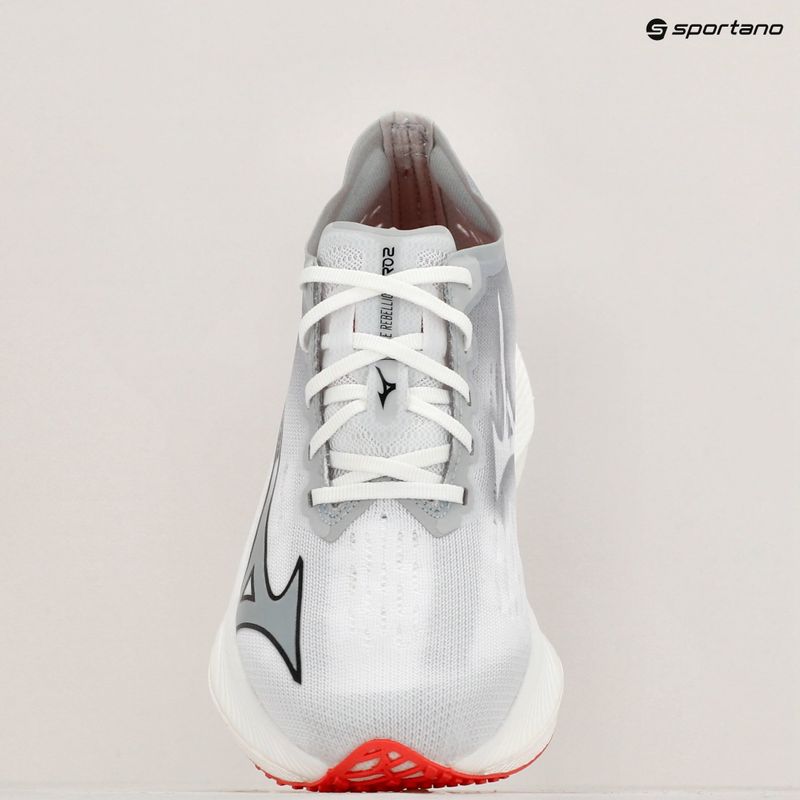 Női futócipő Mizuno Wave Rebellion Pro 2 white/harbor mist/cayenne 9