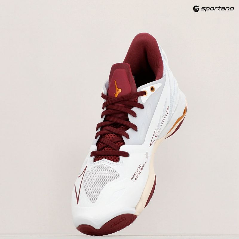 Női kézilabda cipő Mizuno Wave Mirage 5 white/cabernet/mp gold 9