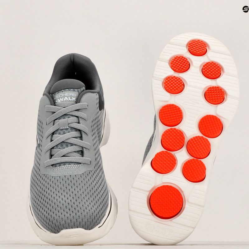 Férfi cipő SKECHERS Go Walk 7 The Construct szürke/fehér/narancs 9