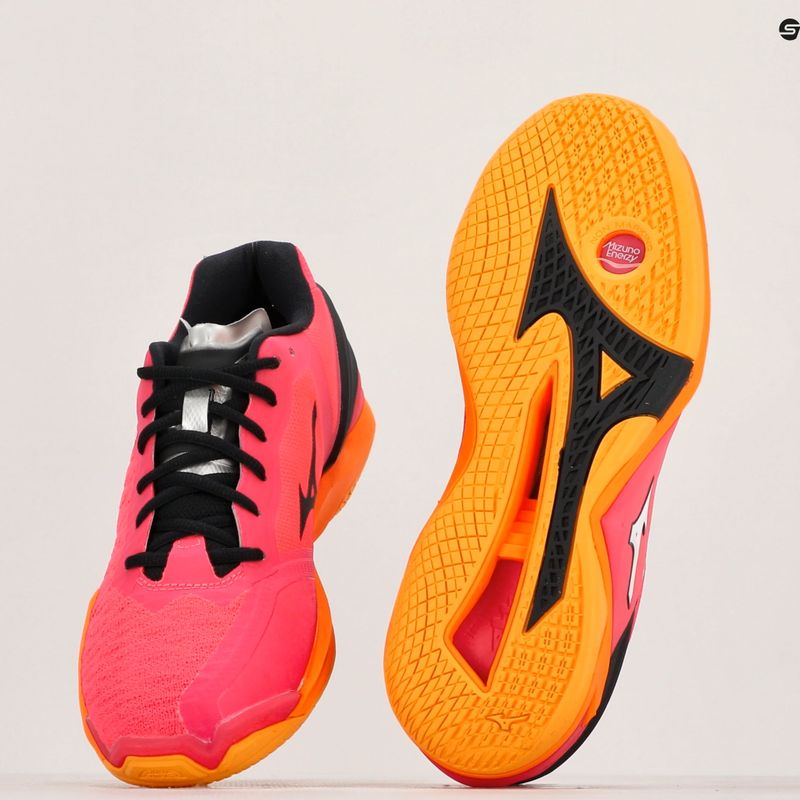 Férfi kézilabda cipő Mizuno Wave Stealth Neo radiant red/white/carrot curl 9