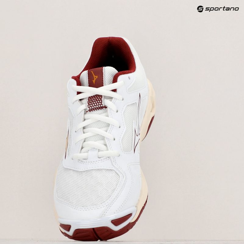 Női kézilabda cipő Mizuno Wave Phantom 3 white/cabernet/mp gold 9