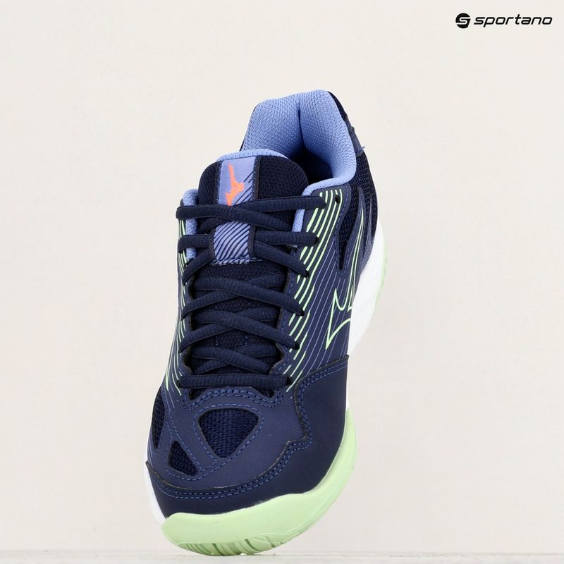 Gyerek röplabda cipő Mizuno Cyclone Speed 4 Jr eblue/tech green/lolite 9